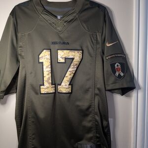 Chicago Bears Nike Men's Olive Green Salute To Service Jersey
